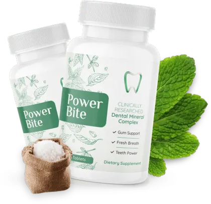 Power Bite mineral candy supplement for dental health